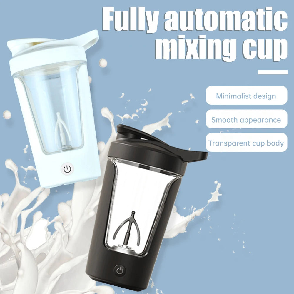 350ML Electric Protein Shaker Blender Fully Automatic Vortex Mixing Cup Bottle Eco Leakproof Fitness Cup for Travel Home Office